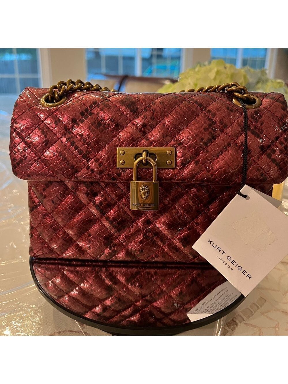Kurt Geiger London ~ NWT  Mini Brixton Lock Bag - MSRP $215